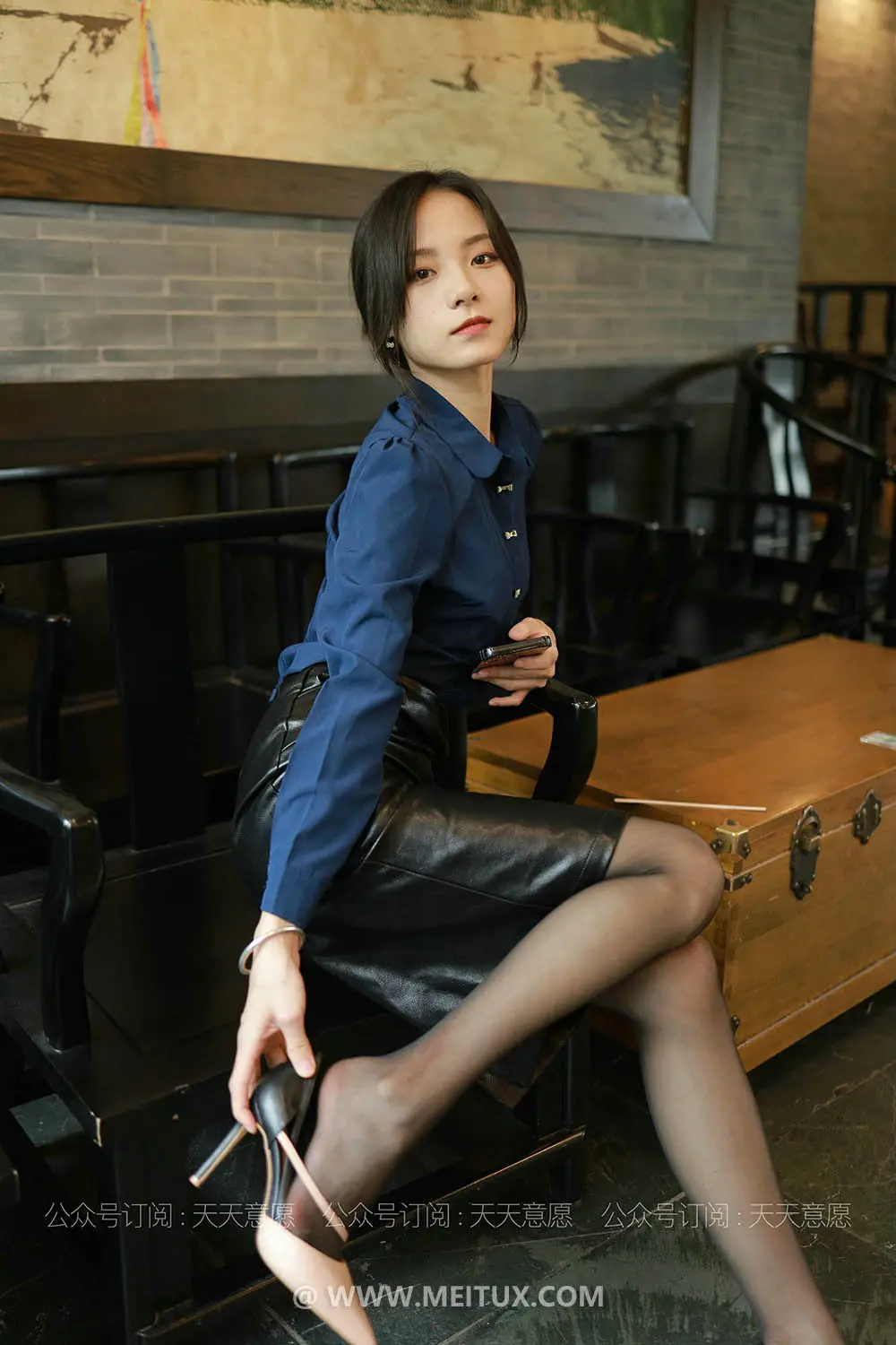 [IESS异思趣向] 2021.07.15 丝享家862：《黑色皮短裙》小六 [88P-129MB]